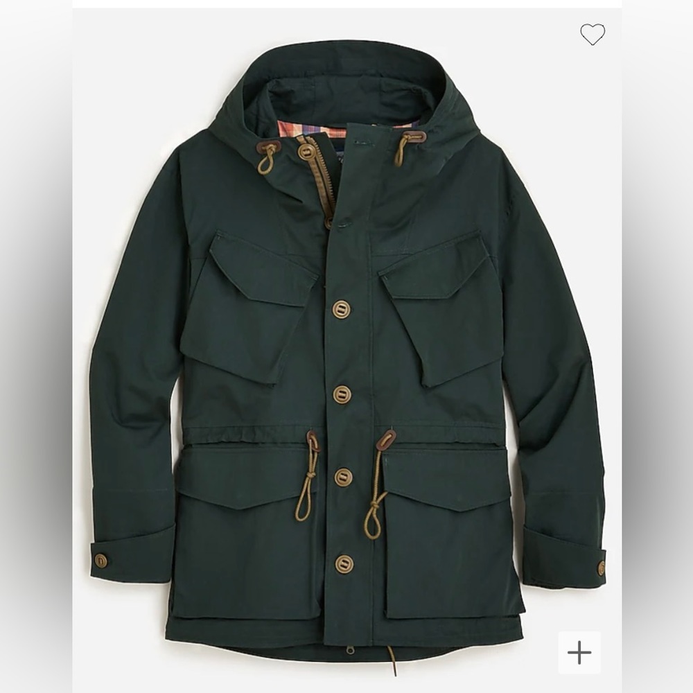 I Crew Cotton Nylon Survey Parka Men’s